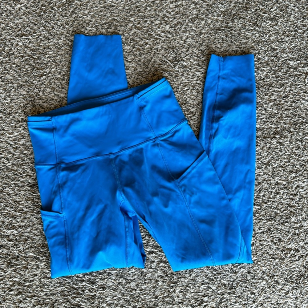 Lululemon Fast and‎ Free High Rise Size 4 Poolside 25”